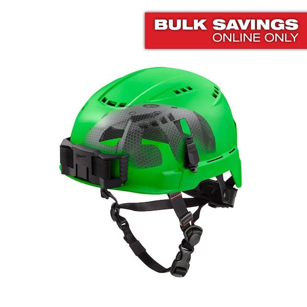 BOLT Green Type 2 Class C Vented Safety Helmet with IMPACT-ARMOR Liner