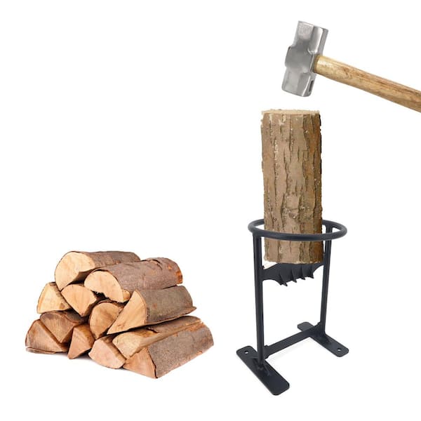 Firewood Wood Splitter Kindling Cracker Wedge Manual Log Home Steel  Heavy Duty 