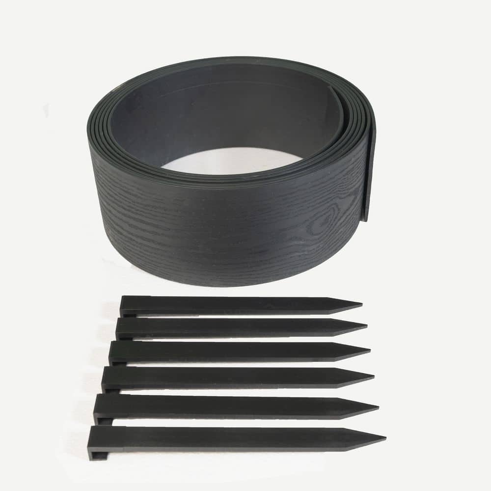 ProFlex 20 ft. Black Composite DigIn Landscape Edging Kit 3321E20C