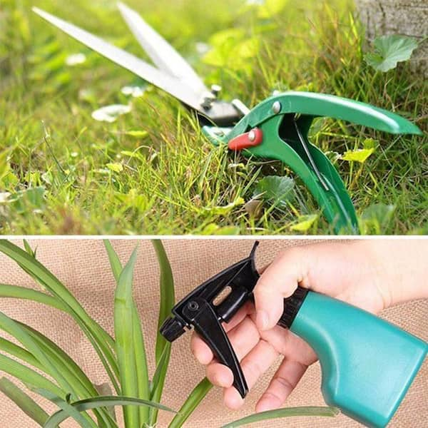 Garden Tool Set, 10pcs Gardening Tool Kits With Transplanters Scissors  Harrow Anti-rust