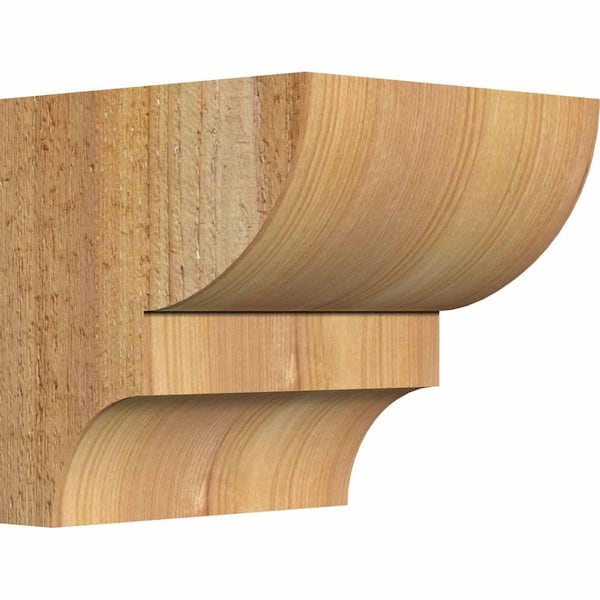 Ekena Millwork 6 in. x 6 in. x 6 in. Western Red Cedar Ridgewood Rough Sawn Corbel