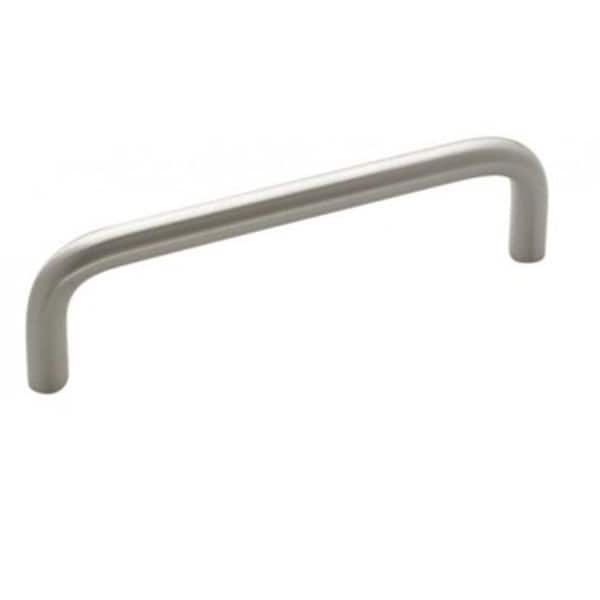 Wire Pulls 3-3/4 in. (96mm) Modern Satin Nickel Arch Cabinet Pull