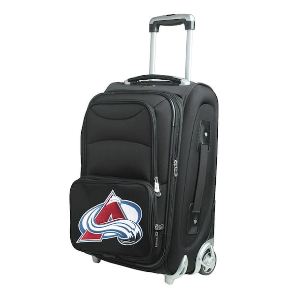 Denco NHL Colorado Avalanche 21 in. Black Carry-On Rolling Softside Suitcase