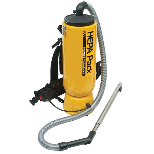 Dustless Technologies HEPA Pack Backpack Vacuum Cleaner for Janitorial and Construction Applications