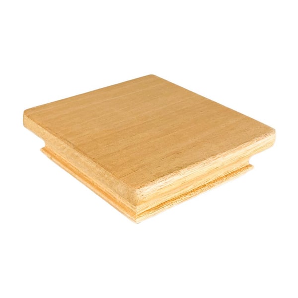 Protectyte Miterless 4 in. x 4 in. Untreated Wood Flat Slip Over Fence Post Cap