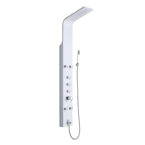 OVE Decors 4-Jet Shower Tower System in White (Valve Included)