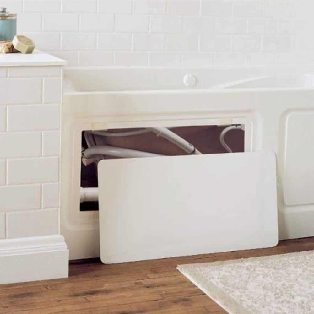 Evolution 60'' White Acrylic Whirlpool Bathtub with Jets