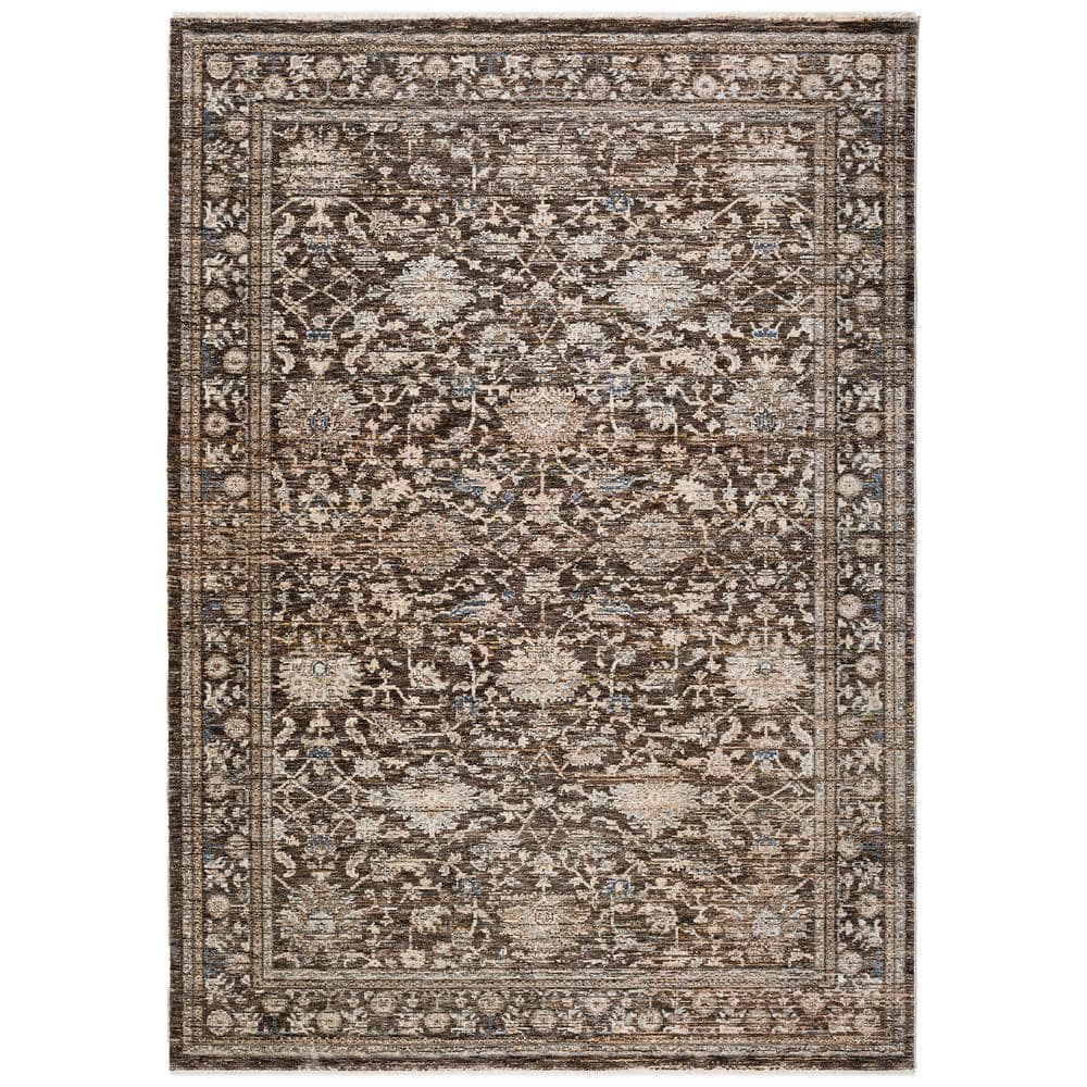 Yarra 3 ft. x 5 ft. Brown Vintage Rug