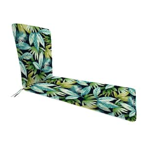 74 in. L x 22 in. W x 2 in. T Outdoor Chaise Lounge Cushion in Seneca Navy