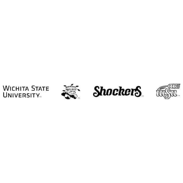Wichita State Shockers 12 Steel Logo Steel Logo