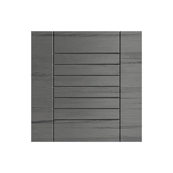 WeatherStrong Tampa 13 in. W x 0.75 in. D x 13 in. H Gray Cabinet Door Sample Dark Ash Matte