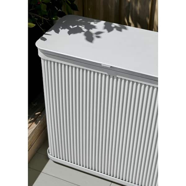 Veradek Tambour Series 11.75 in. W x 25 in. L x 26.5 in. H White