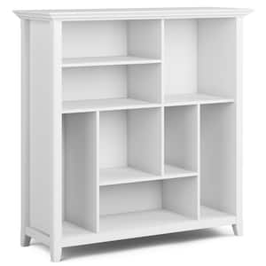 Amherst 44 in. H White SOLID WOOD 4-Shelf Multi Cube Bookcase and Storage Unit