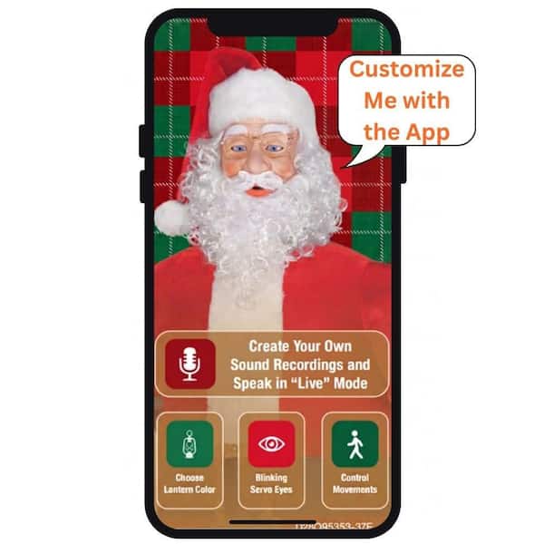 6.5 FT Animated LED App Controlled Santa