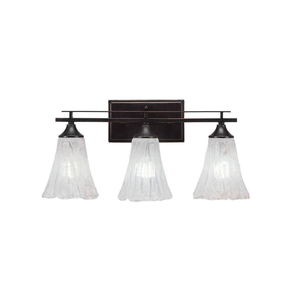 Ontario 20.5 in. 3-Light Dark Granite Vanity Light