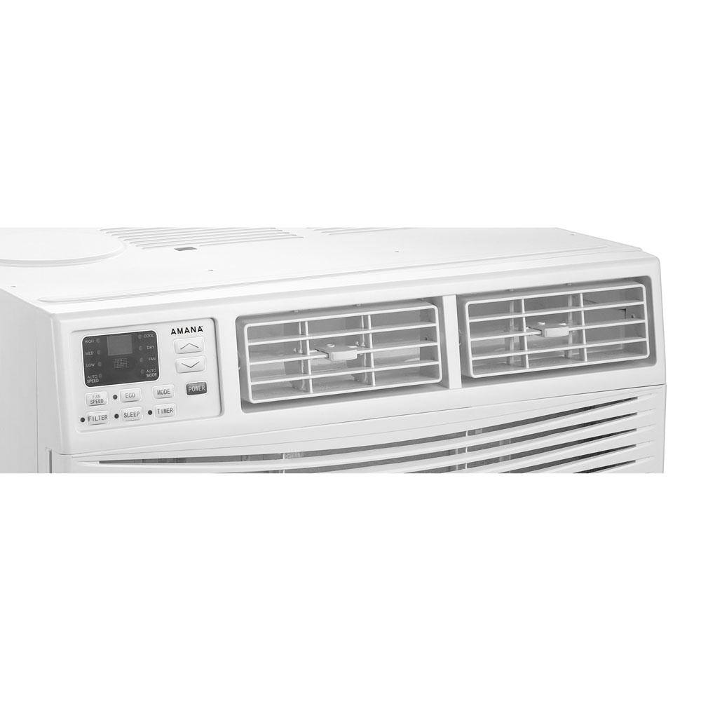 White Digital Window-Mounted Air Conditioner with Remote Control