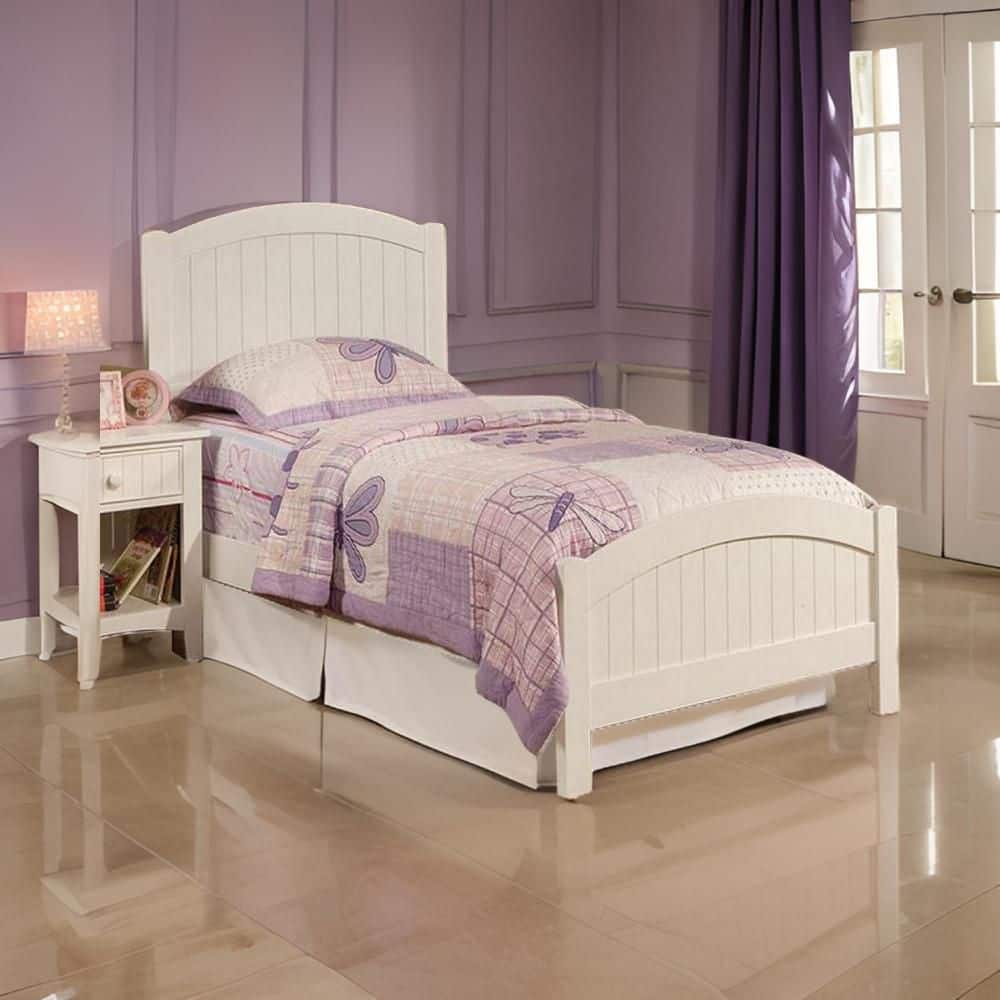 Shov White Wood Frame Full Size Platform Bed price history on PriceWatchPro