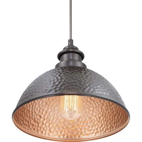 Englewood Collection 1-Light Antique Bronze Farmhouse Outdoor Hanging Lantern Light