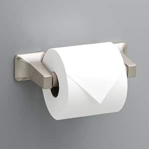 Futura Double Post Toilet Paper Holder in Brushed Nickel