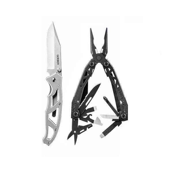 3 in. Stainless Steel Folding Knife, 15-N-1 Stainless Steel Multi-Tool. Knife and Multi-tool Combo