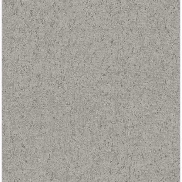 Decorline Guri Grey Concrete Texture Grey Paper Strippable Roll (Covers 56.4 sq. ft.)
