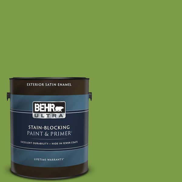 BEHR ULTRA 1 gal. #420B-7 Pepper Grass Satin Enamel Exterior Paint & Primer