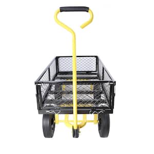 Solid wheels Tools cart Wagon Cart Garden cart trucks make it easier to transport firewood, Serving Cart
