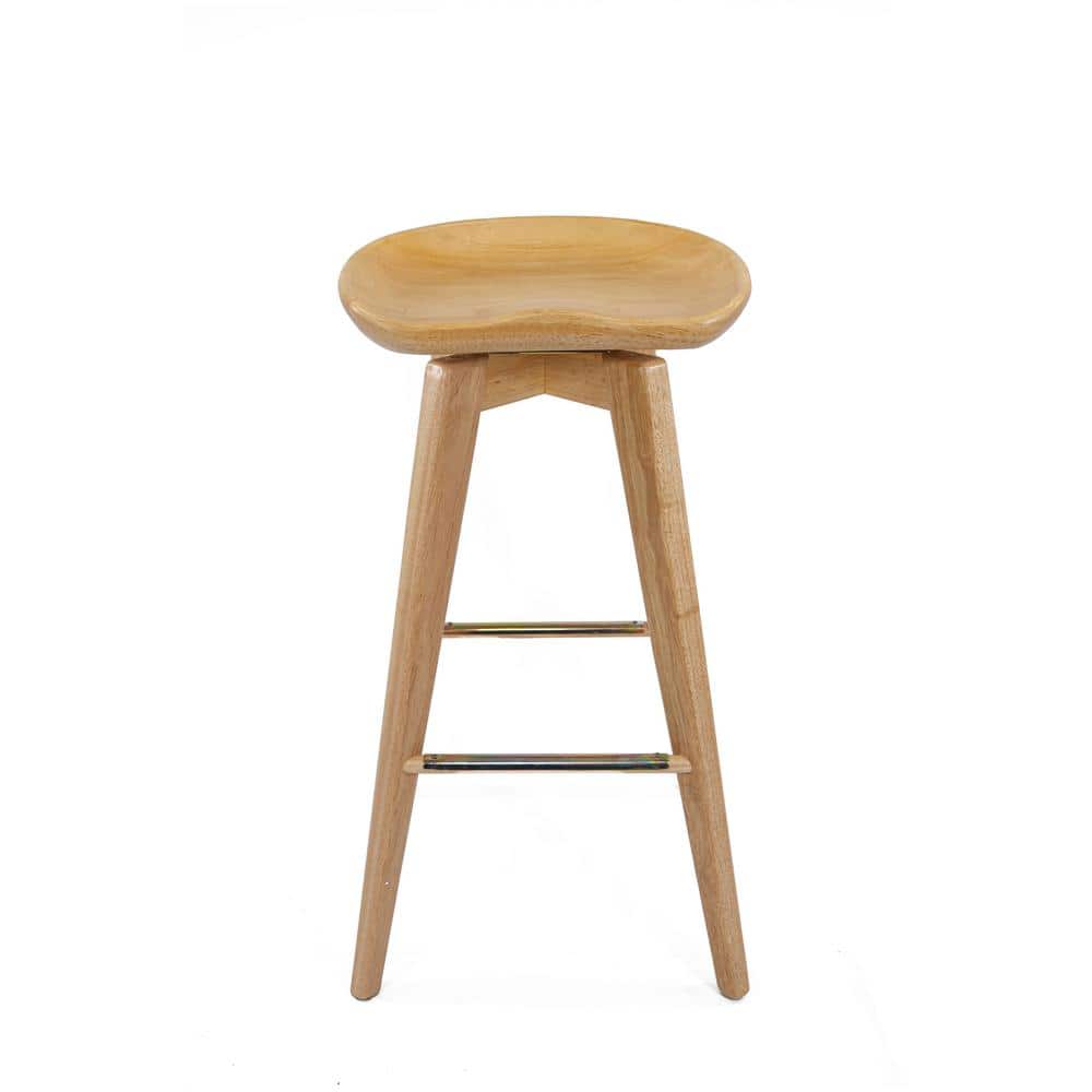 29 in. Bali Swivel Stool in Natural