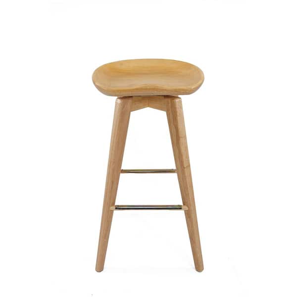 Boraam 29 in. Bali Swivel Stool in Natural