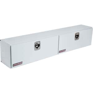 96.25 in. White Steel Full Size Top Mount Truck Tool Box