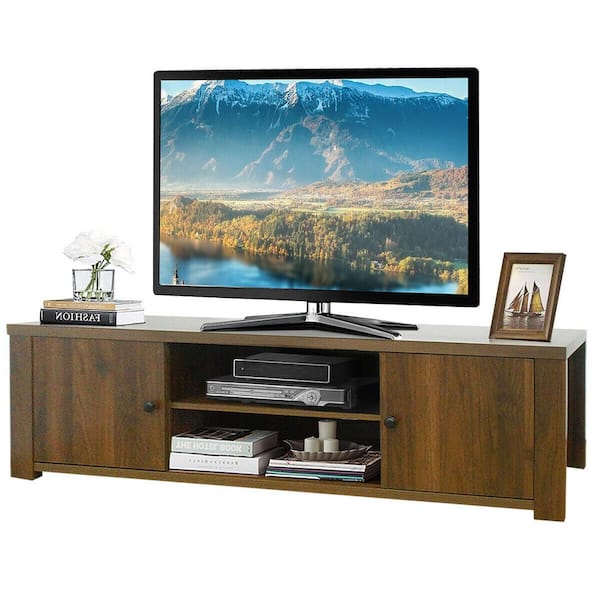 65 inch clearance oak tv stand