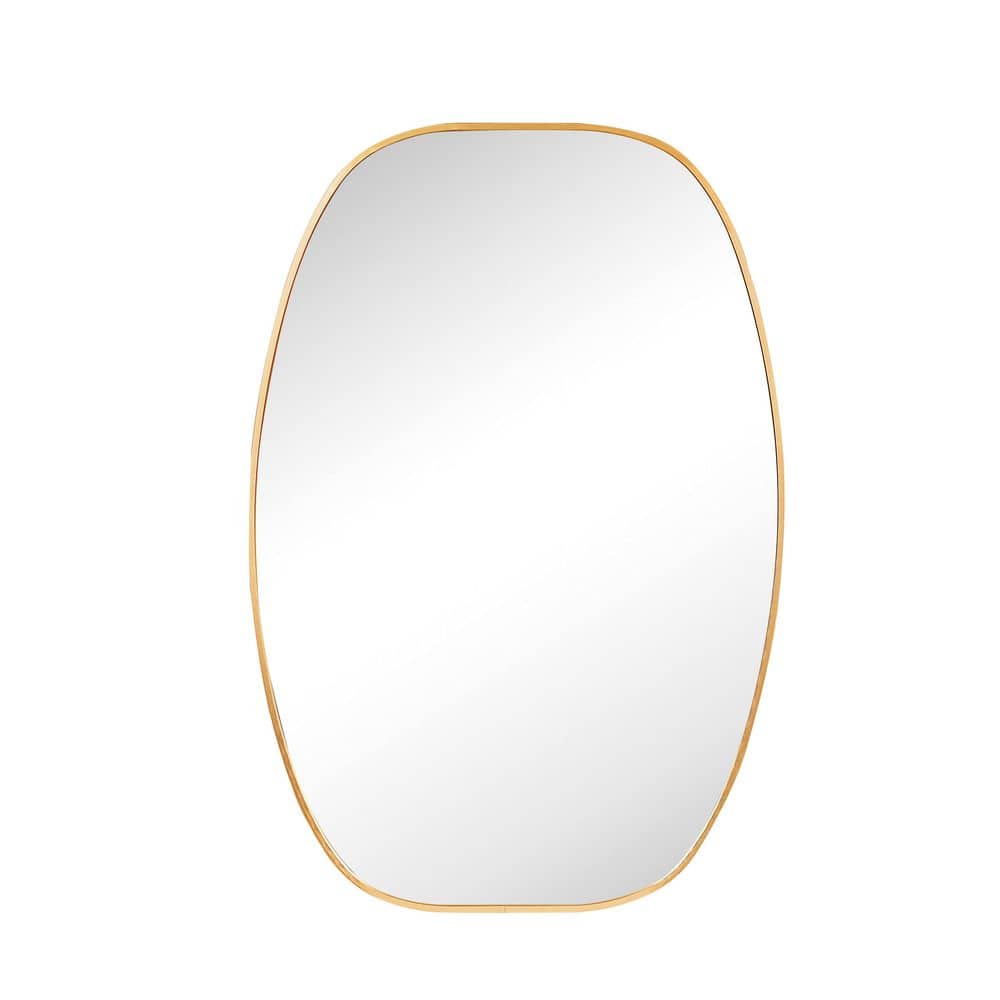 24 in. W x 36 in. H Rectangular Framed Wall Bathroom Vanity Mirror in Gold, Vertical or Horizontal Installation price history on PriceWatchPro