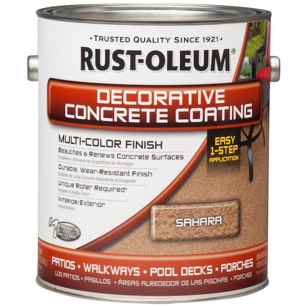 Rust-Oleum Concrete Stain 1- gal. Sahara Decorative Concrete Exterior Solid Stain
