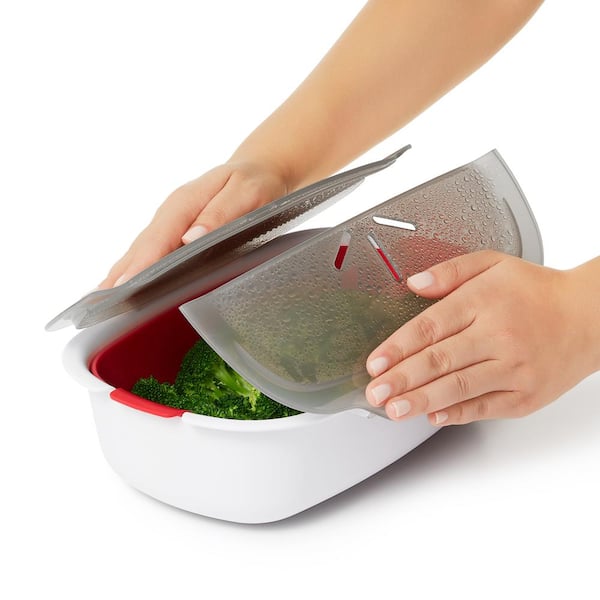 how to use a microwave vegetable steamer