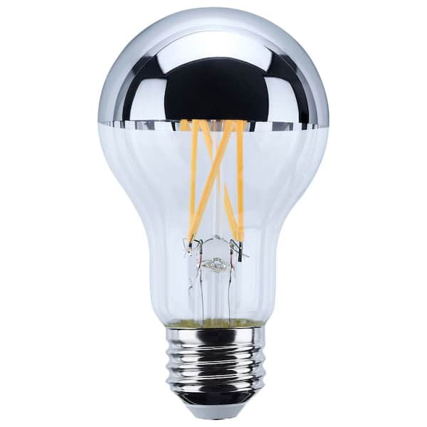 60-Watt Equivalent 2700K A19 Medium Base Silver Crown A-Style LED Light Bulb (24-Pack)