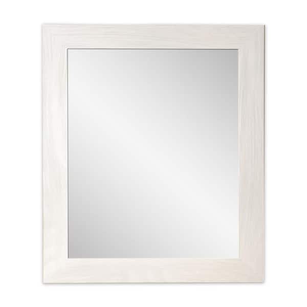 BrandtWorks 32 in. x 36 in. Classic Rectangle Framed Gray Accent Mirror