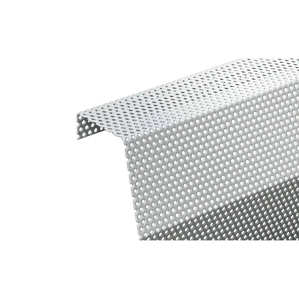 White Galvanized Steel 3 ft Slip-On Baseboard Heater Cover Set