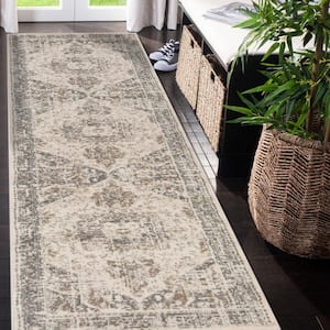 Alpine 3 ft. X 10 ft. Light Beige Medallion Area Rug