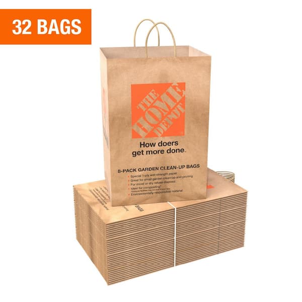 12.5 Gal. Paper Garden Lawn and Leaf Trash Bags (32 Count)