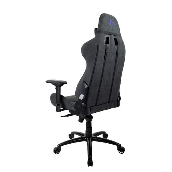 AROZZI Verona Dark Gray/Blue Signature Soft Fabric Gaming/Office Chair with  High Backrest, Neck Pillow, Lumbar Adjustment VERONASIGSFBBL - The Home  Depot