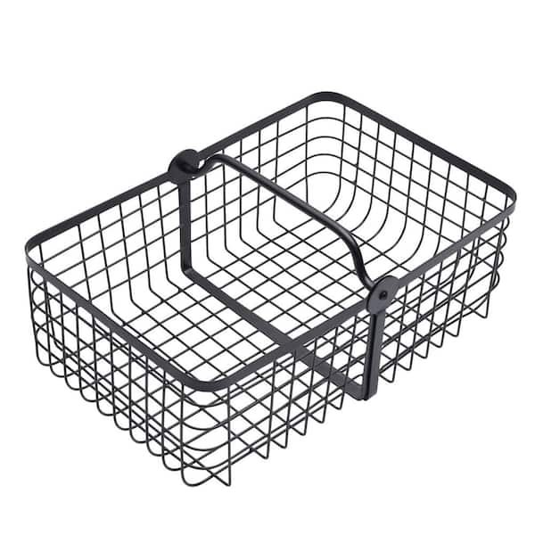 Gourmet Basics by Mikasa Grid 2-Tier Basket, Black