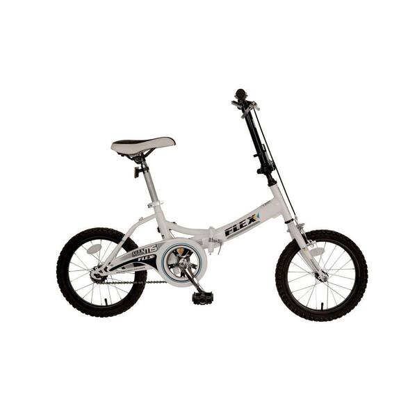 Mantis Flex Folding Bicycle, 16 in. Wheels, 11 in. Frame, Unisex in White
