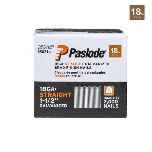 Paslode 1-1/2 in. x 18-Gauge Galvanized Brad Nails (2000 per Box