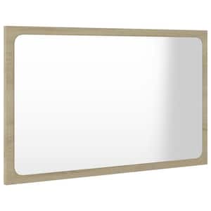 23.6 in. W x 14.6 in. H Rectangular Wood Framed Wall Mount Modern Decor Bathroom Vanity Mirror