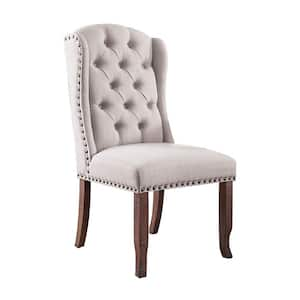 Gianna Rustic Pine Wingback Chair