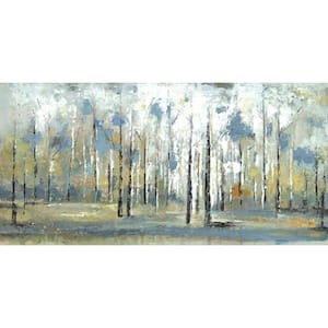 24 in. H x 48 in. W Sky Branches Canvas Wall Art Print Large Abstract Wall Decor Painting Picture