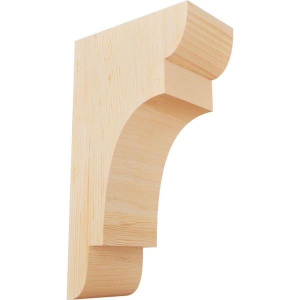 Ekena Millwork 5-1/2 in. x 10 in. x 18 in. Douglas Fir New Brighton Smooth Corbel