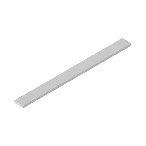 Keyport Shaker 3 in. W x 0.75 in. D x 36 in. H in White Solid Wood Cabinet Filler