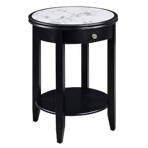 American Heritage Black Baldwin End Table with Drawer