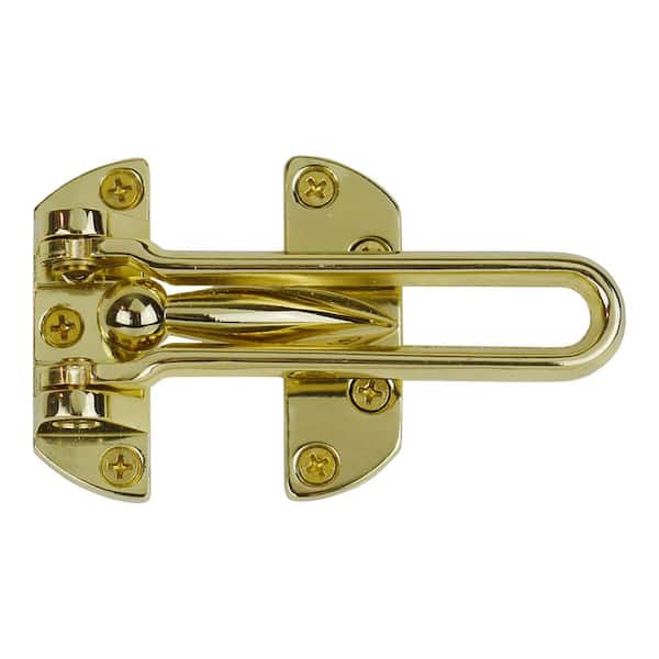 Accent Builders Hardware Bright Brass Swing Bar Door Security Guard